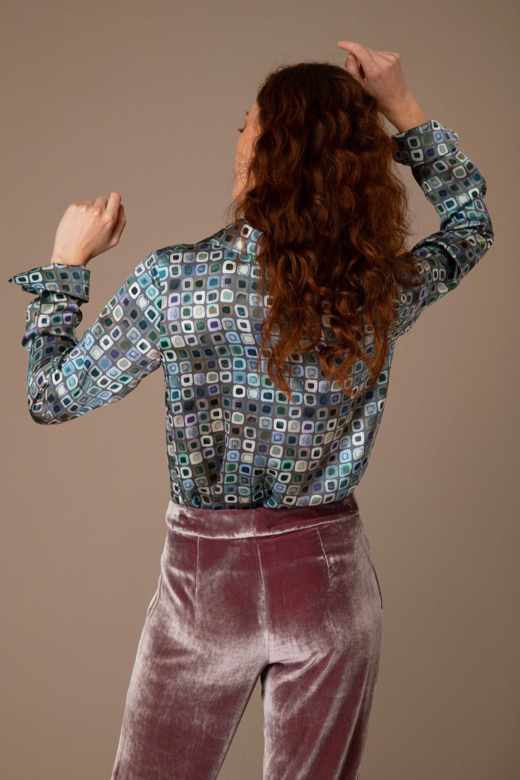 Kerry Velvet Trousers in Orchid