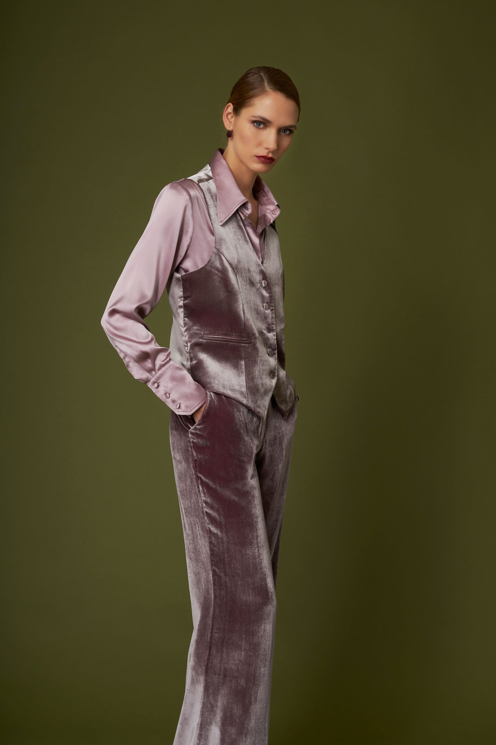 Greta Waistcoat in Orchid