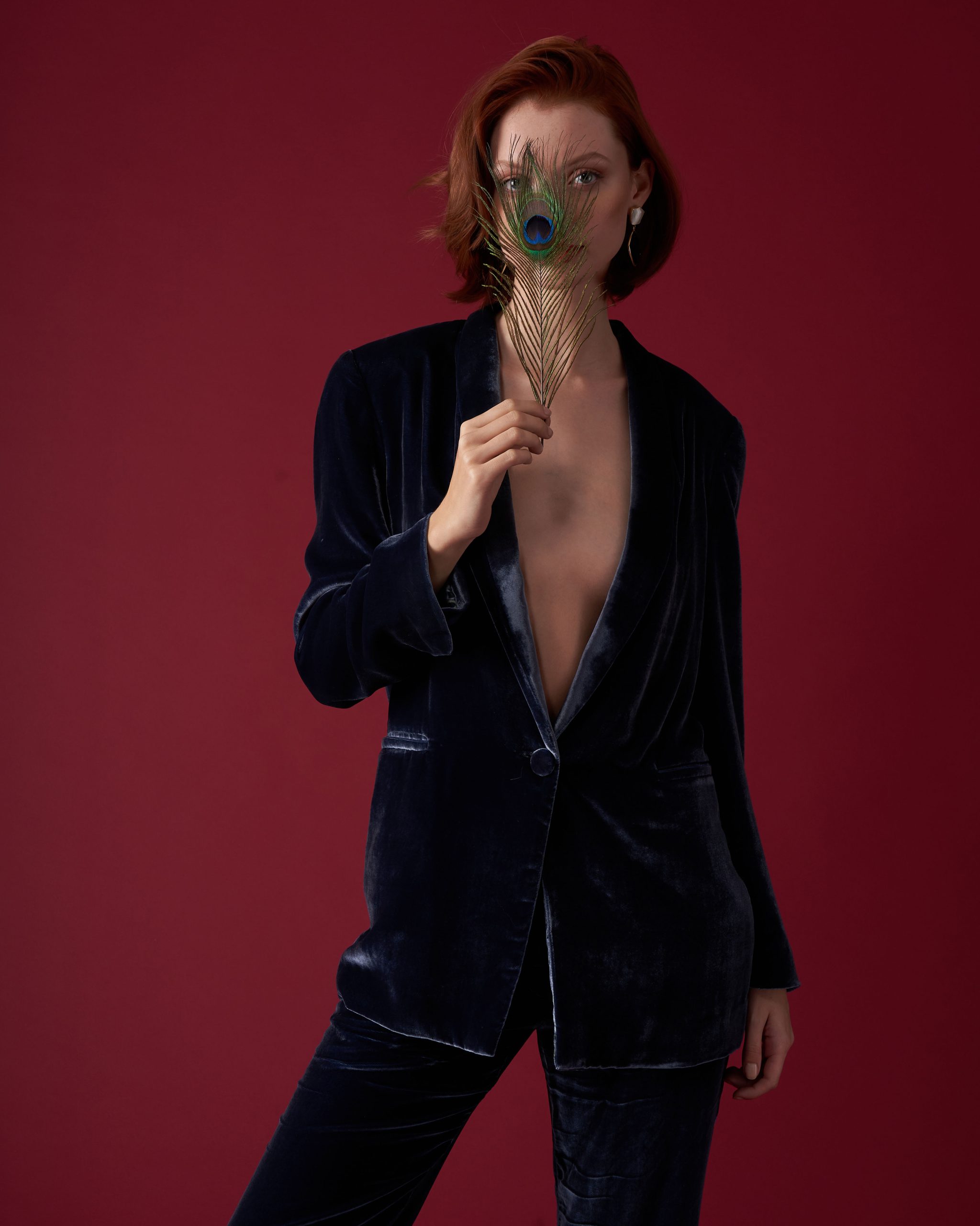 Maude Jacket in Marine Blue