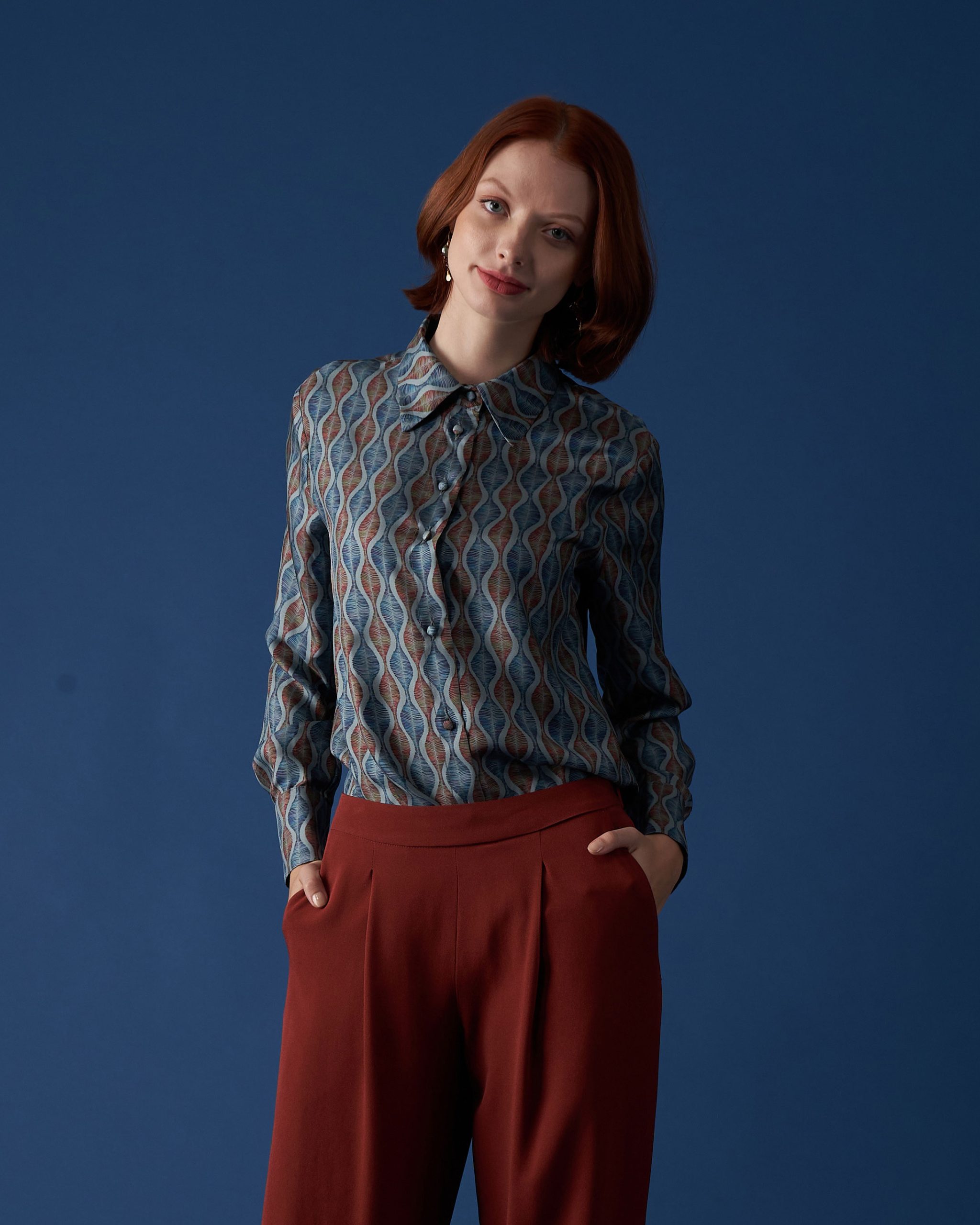 Nina Shirt in Cielo Onda