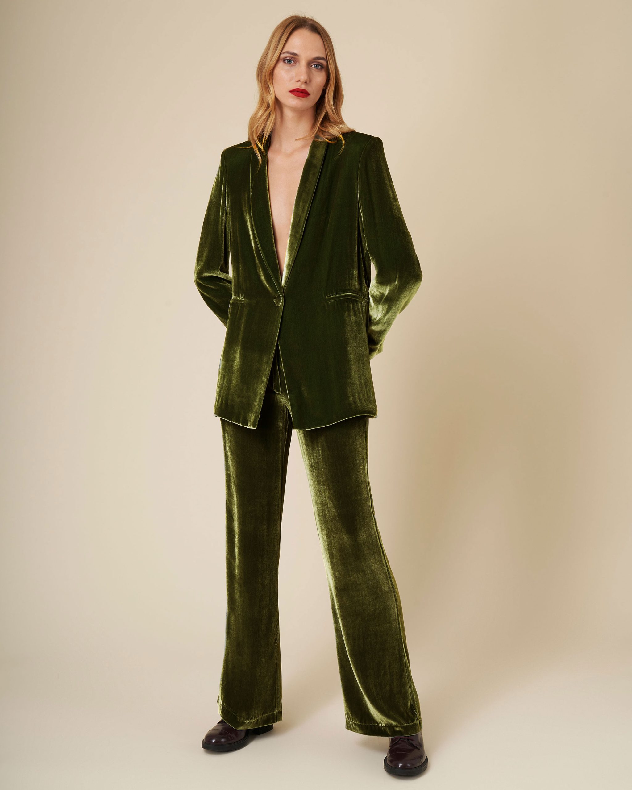 Maude Jacket in Moss Green